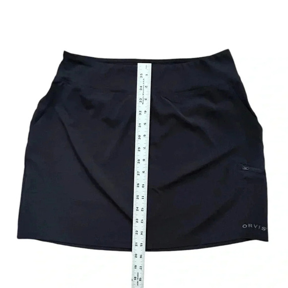 ORVIS Black Skort sz S Lightweight Polyester/Spandex Pockets Athleisure Sporty - Picture 5 of 10